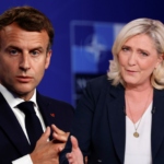 Macron fica na frente de Le Pen em primeiro turno de eleição na França