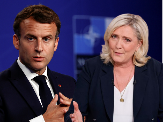 Macron fica na frente de Le Pen em primeiro turno de eleição na França