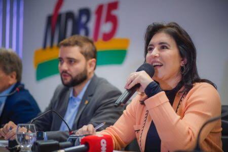 Simone Tebet é confirmada pelo MDB como pré-candidata a presidência