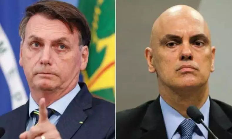 Bolsonaro entra com ação contra Alexandre de Moraes