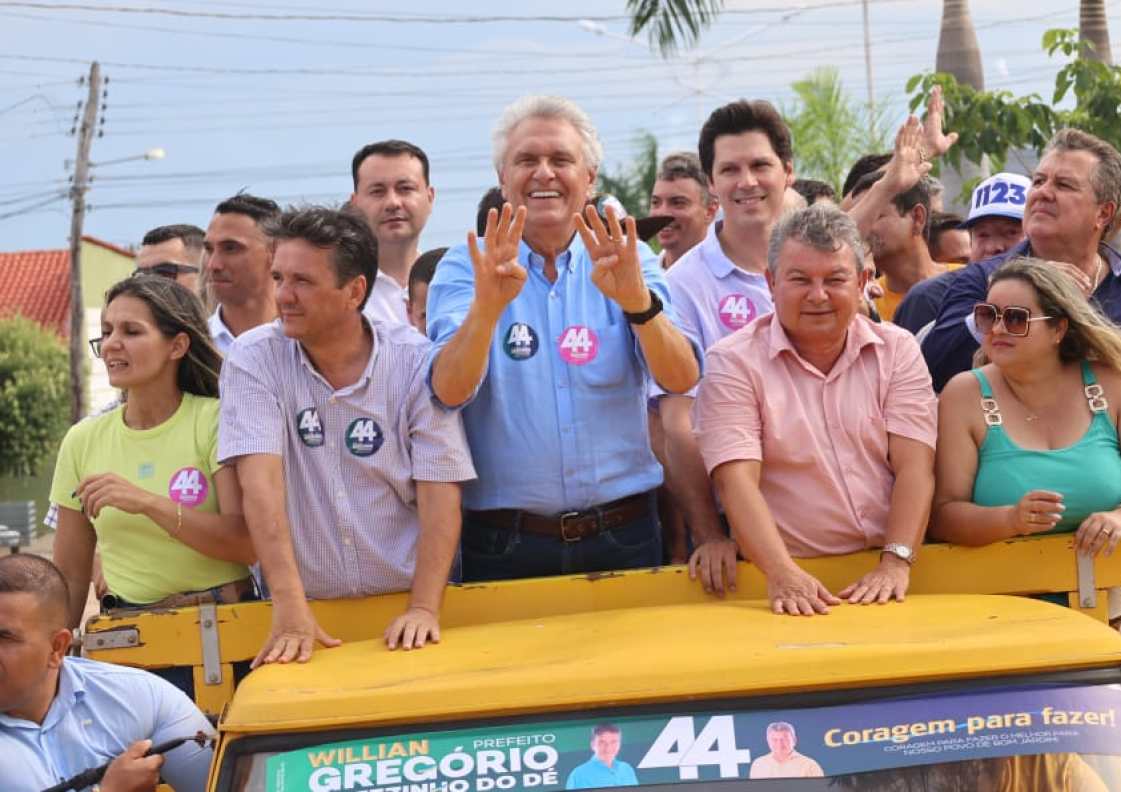 Caiado e Daniel reforçam campanha de Willian Gregório em Bom Jardim de Goiás