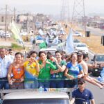 Carreata liderada por Anna Vitória Caiado e Ana Paula Rezende percorre bairros da região Sudoeste de Goiânia