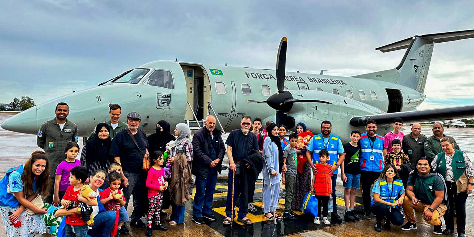 Grupo de repatriados da Faixa de Gaza chega a Campinas