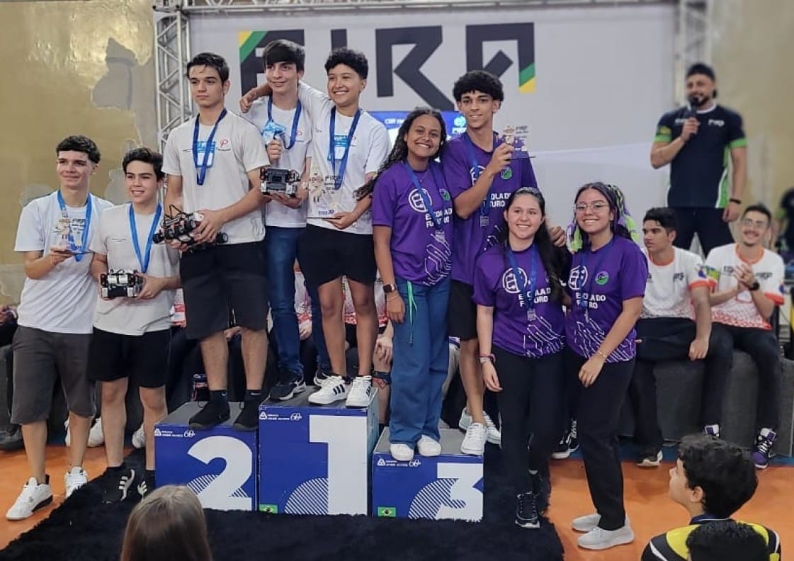 Alunos goianos da Escola do Futuro se classificam para etapa nacional de torneio de robótica