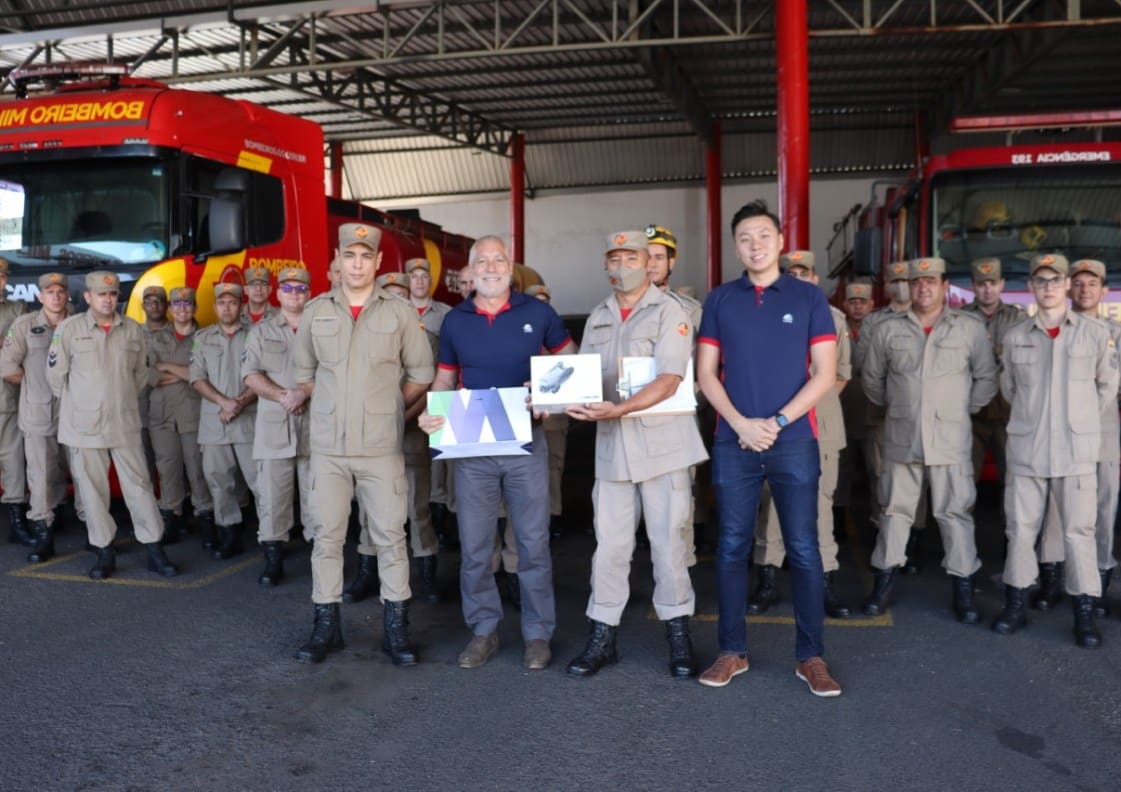 Drone é doado ao 10° Batalhão do Corpo de Bombeiro de Catalão