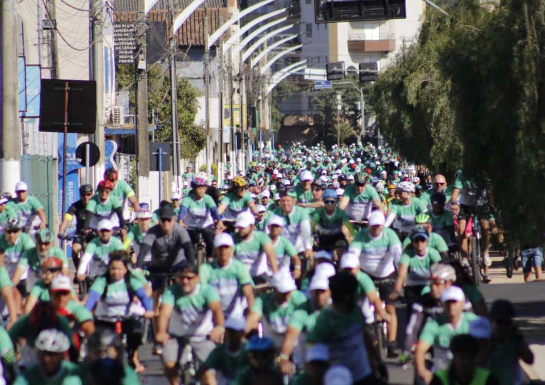 Em Catalão, 1533 pessoas se reuniram para atividades do Pedala Tour