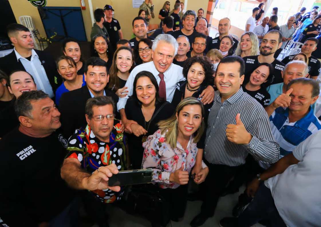 Goiânia: Policiais civis declaram apoio à reeleição de Caiado