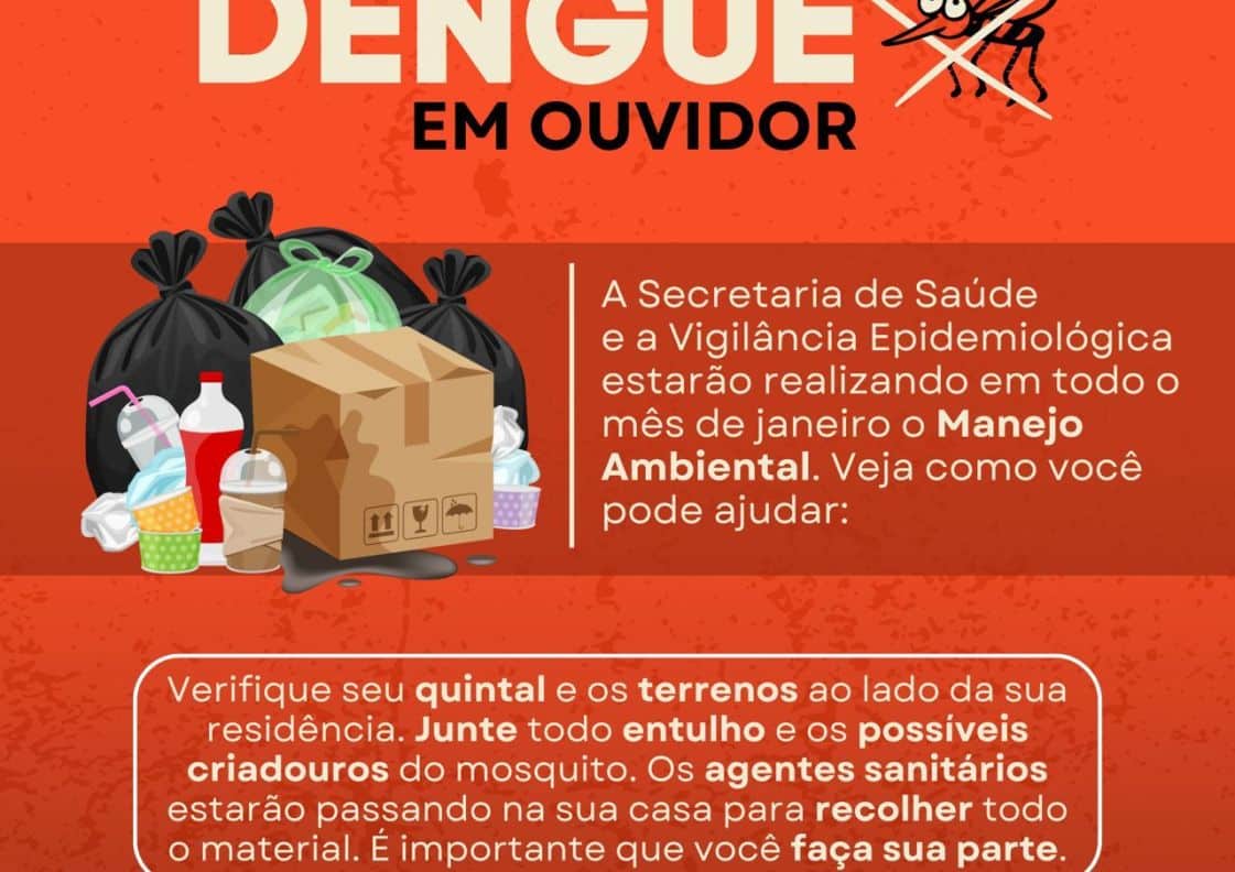 Ouvidor terá ação em combate a dengue a partir desta segunda-feira