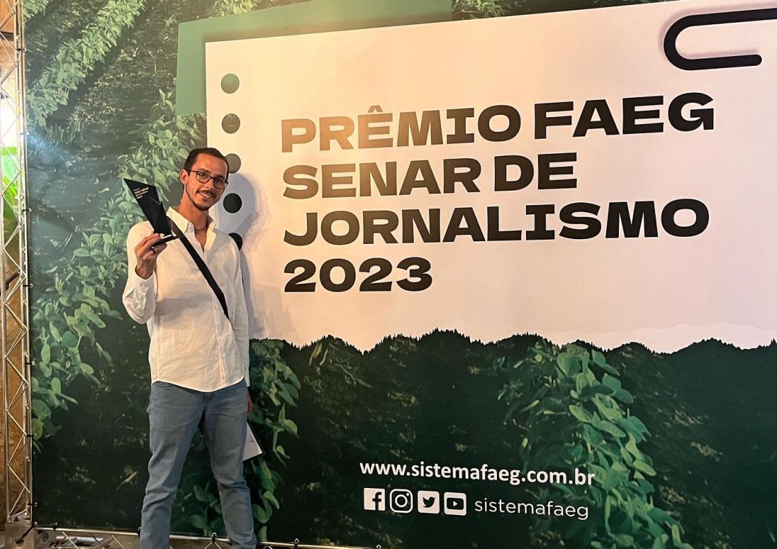 Repórter do Portal Serra Dourada News fica entre os finalistas no prêmio Faeg/Senar de Jornalismo