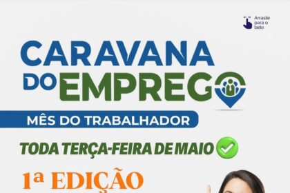 Mais de 5 mil oportunidades serão ofertadas na 1ª edição da Caravana do Emprego