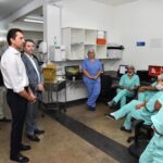 Vistoria em Hospital Estadual de Aparecida após incêndio 