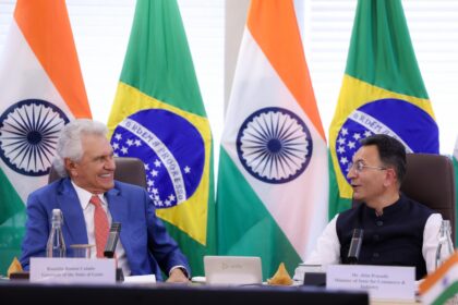 Caiado inicia Missão Índia com reunião sobre tecnologia, inovação, IA e combustíveis renováveis 
