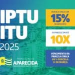 Prefeitura de Aparecida oferece 15% de desconto no IPTU/ITU 2025 para pagamento à vista até 31 de março