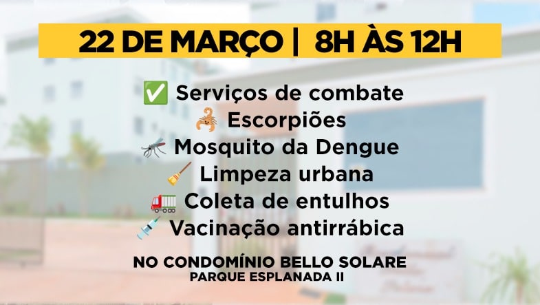 Prefeitura de Valparaíso de Goiás realiza ação de esclarecimento e cuidado no bairro Esplanada II