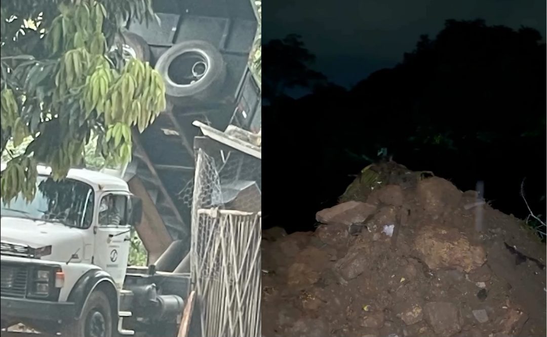 Após cobrar limpeza urbana, prefeito de Anápolis flagra Saneago descartando entulho irregularmente