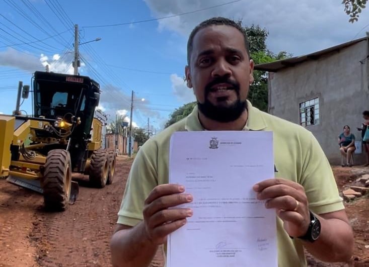 Vereador Rogério Almeida solicita melhorias e regularização fundiária para bairros de Aparecida de Goiânia